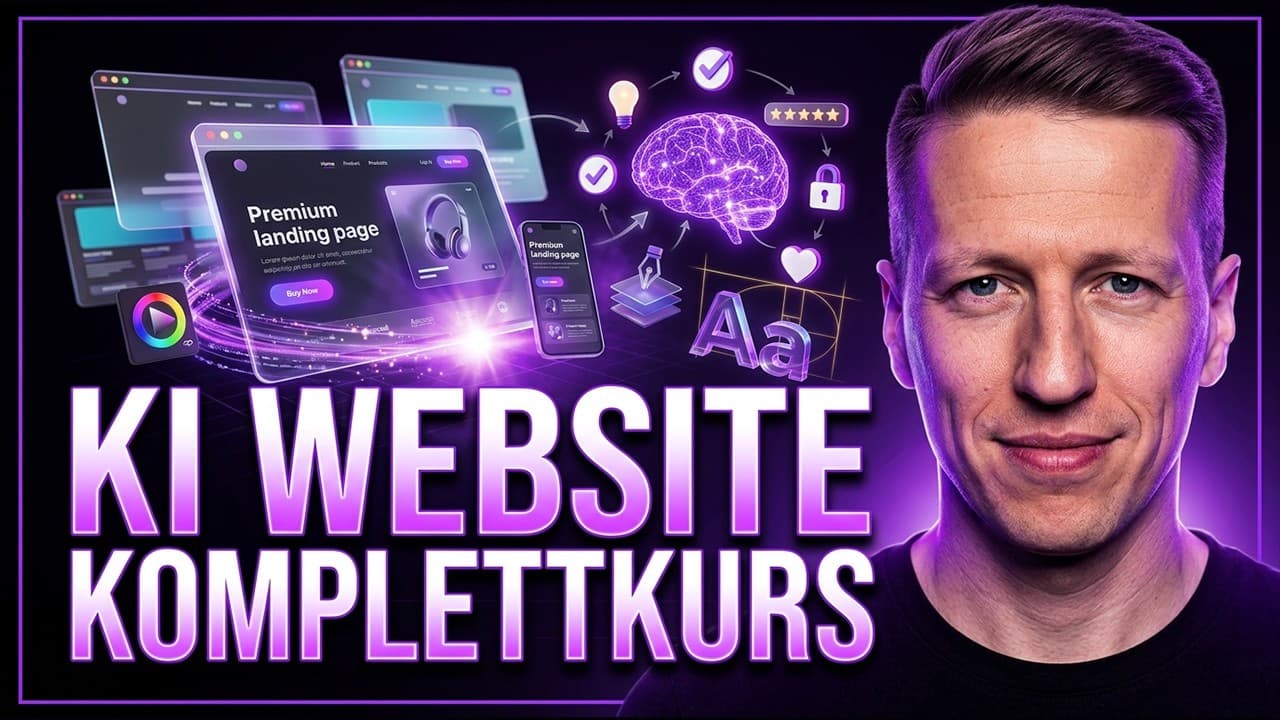 KI-Website Komplettkurs: Verkaufspsychologie, Deep Research & Claude Code